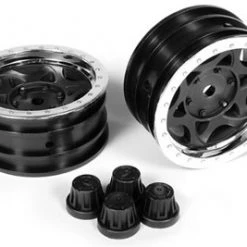 Axial 1.9 Walker Evans Wheels - Chrome/Black (2)