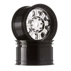 Axial 3.8 Raceline Monster Wheels (Chrome/Black) (2pcs) - Yeti XL