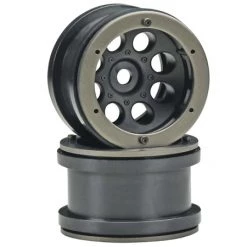 Axial 2.2 8 Hole Beadlock Wheels (BLACK) (12MM)
